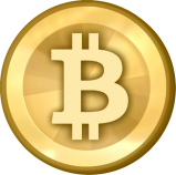 A shiny graphic of what a Bitcoin might look like, conceptually.